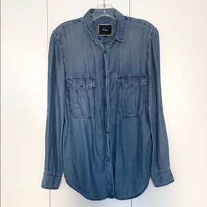 Rails Chambray Jean Snap Button Down Shirt